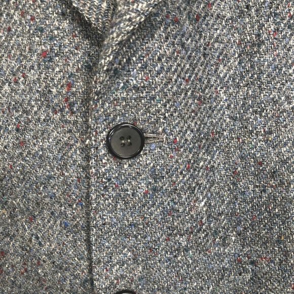 Flying L Western Cowboy Action Back Sport Jacket Gray Tweed Sz 50 Pre-Ow… - Picture 3 of 5